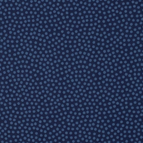 Baumwolle "Dotty" Punkte Jeansblau